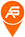 Orange location pin